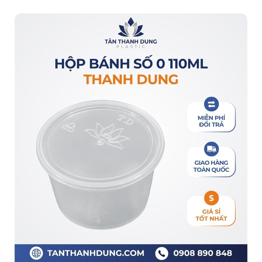 Hộp bánh flan THANH DUNG số 0 (110ml) 