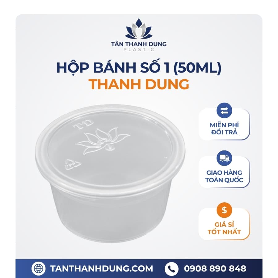 Hộp bánh flan THANH DUNG số 1 (50ml) 