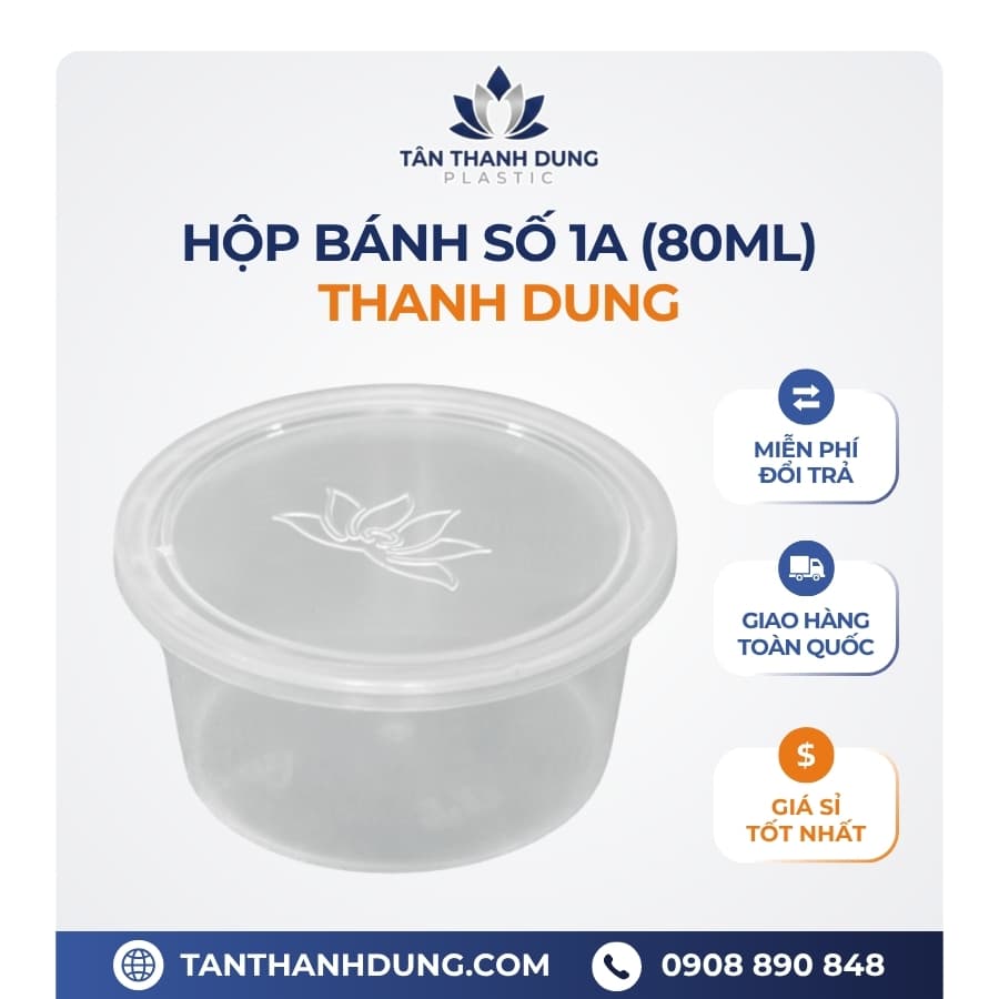 Hộp bánh flan THANH DUNG số 1a (80ml) 